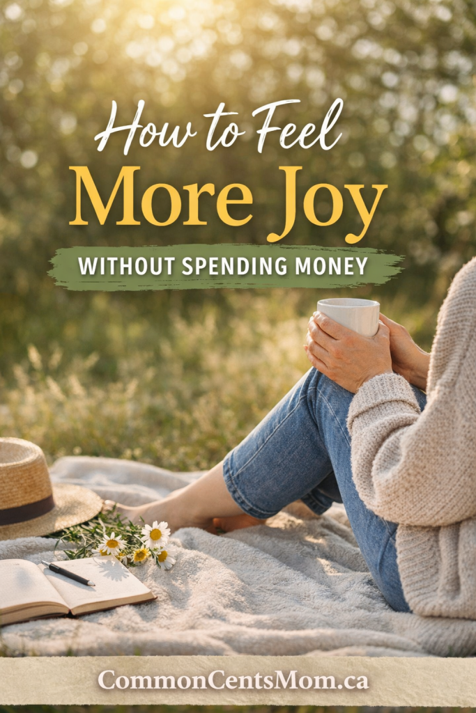 How to feel more joy without spending money